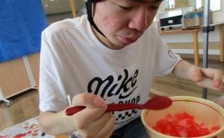 こちらはイチゴ味！