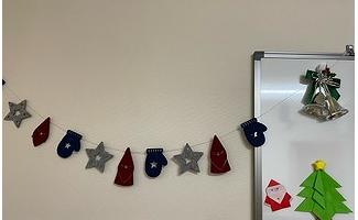 クリスマスツリーのお星さまは立体的になっていますです