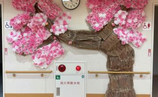大きな桜の木が完成しました